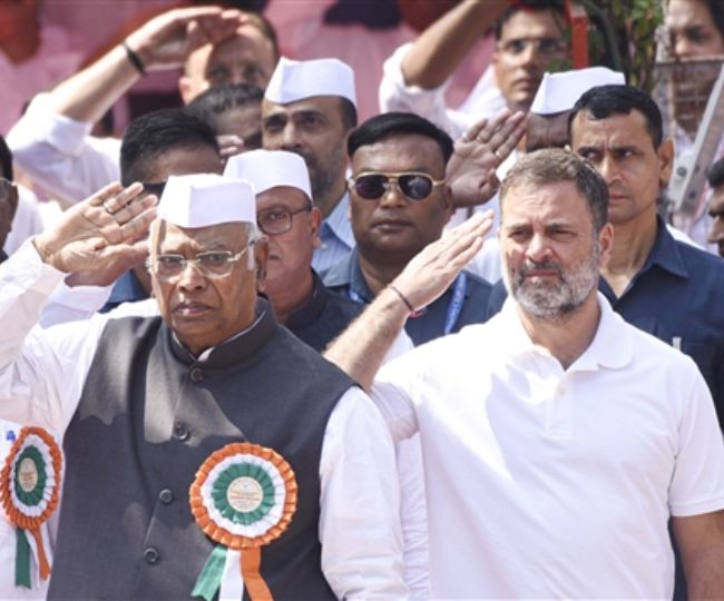 राहुल गांधी और मल्लिकार्जुन खरगे